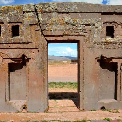 The Gate Of Sun in Tiwanaku, Bolivia