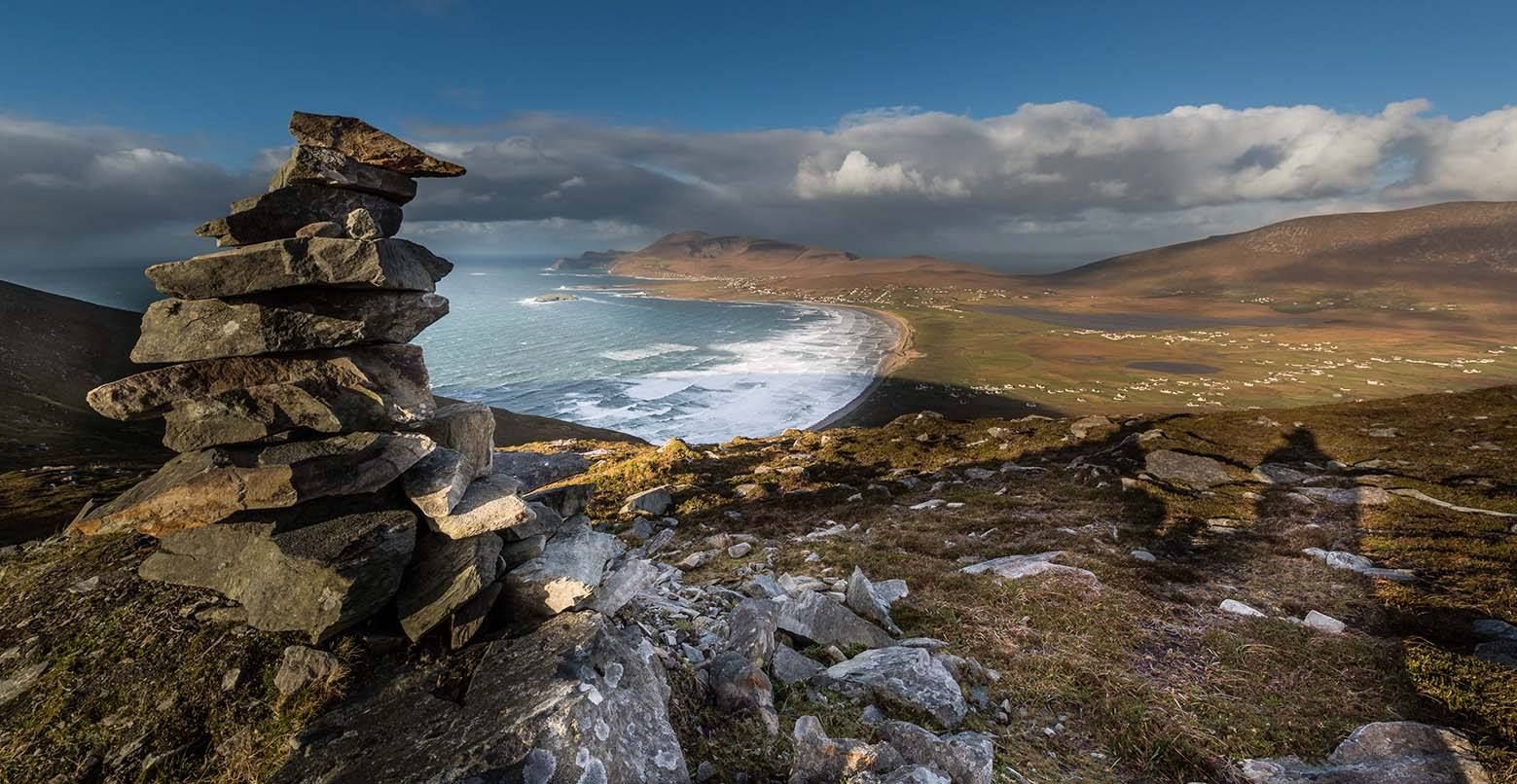 The peak of An Mionnán, Ireland Republic, Achill island, Ireland