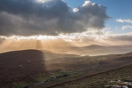 The peak of An Mionnán, Ireland Republic, Achill island