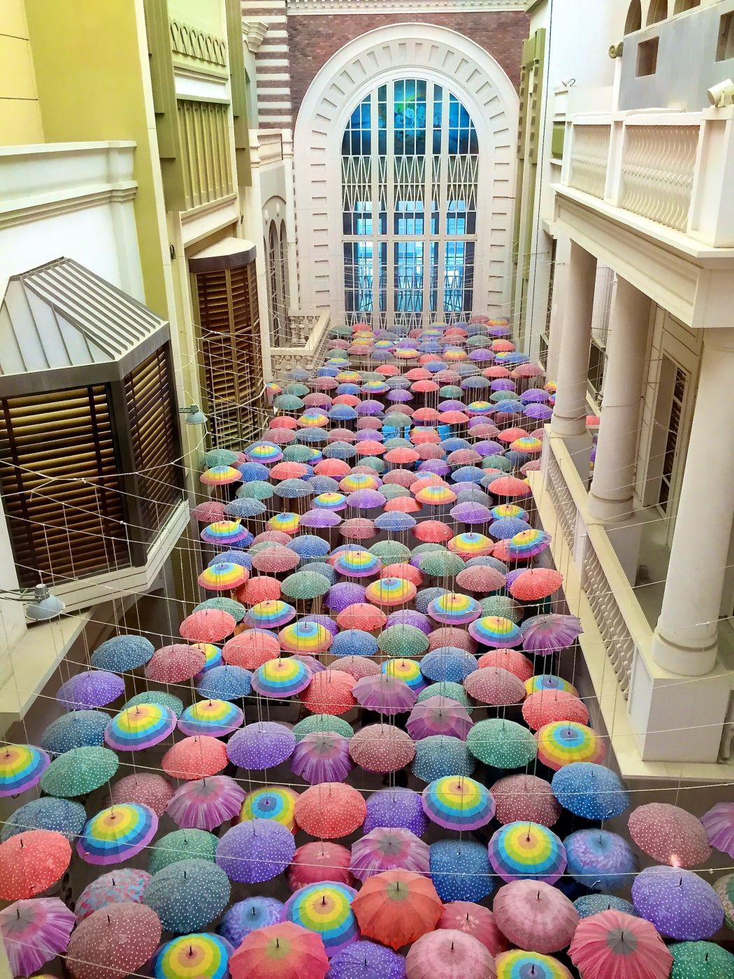 Umbrellas in Village Dubai Mall, United Arab Emirates