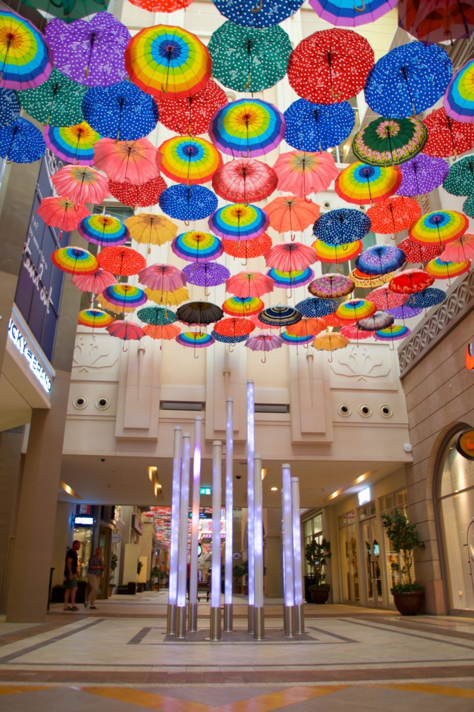 Umbrellas in Village Dubai Mall, United Arab Emirates