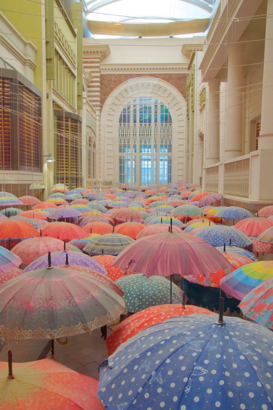 Umbrellas in Village Dubai Mall, United Arab Emirates