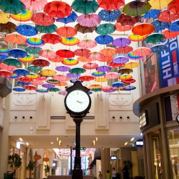 Umbrellas in Village Dubai Mall, United Arab Emirates