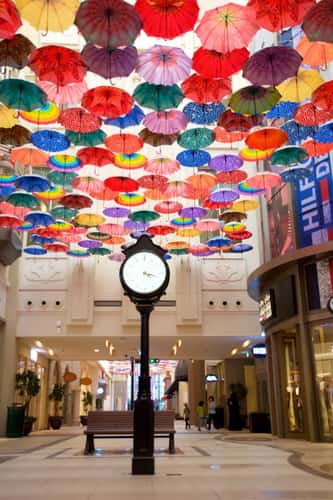 Umbrellas in Village Dubai Mall