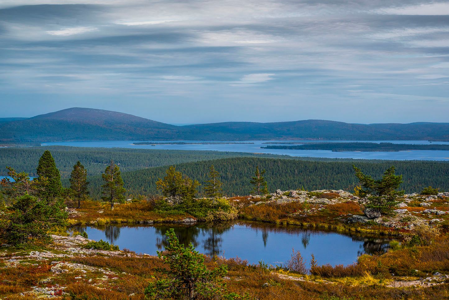 View from Särkitunturi, Finland