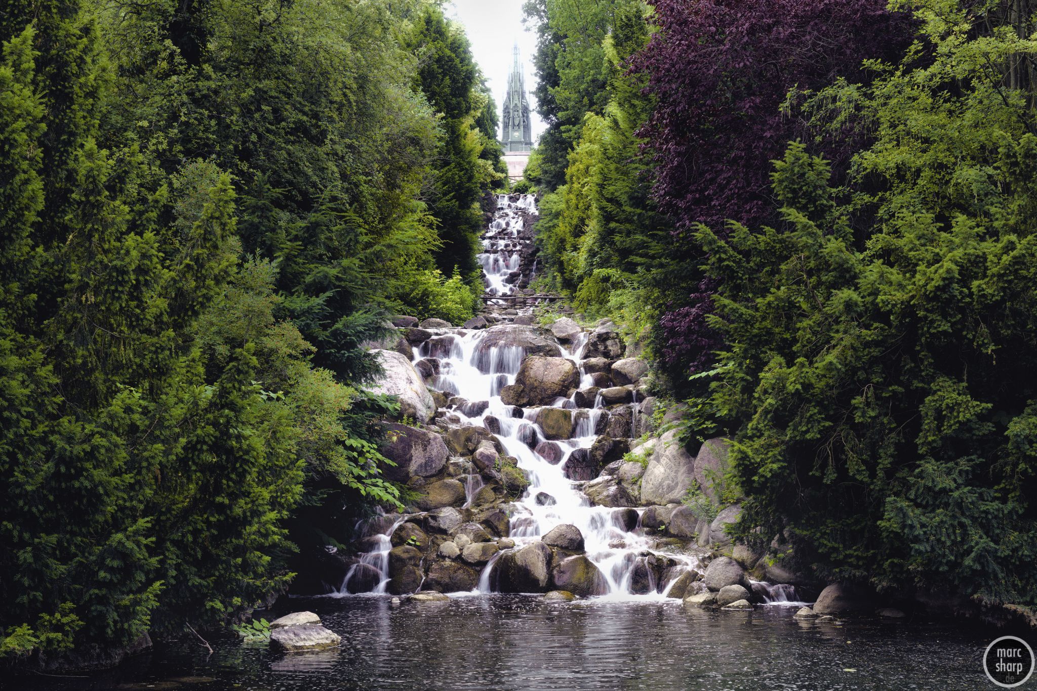 Viktoriapark Waterfall, Berlin, Germany