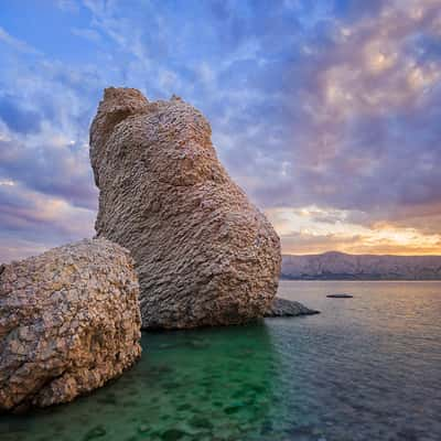 Beach on Pag Island, Croatia