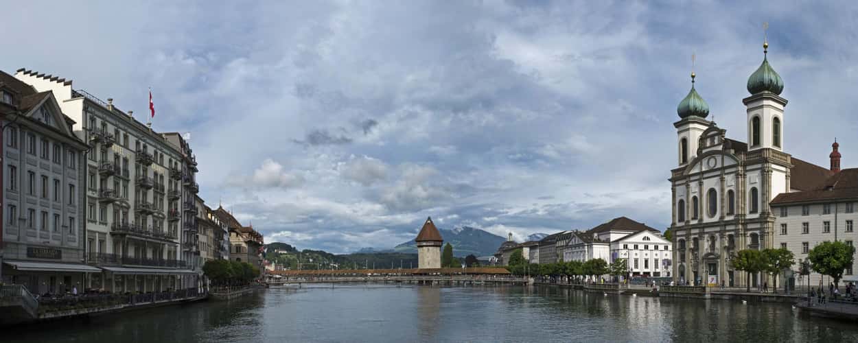 Kapellbridge Lucerne - from Rathaussteg