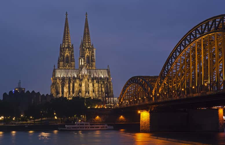Hohenzollern Bridge with Cologne Cathedral, Cologne