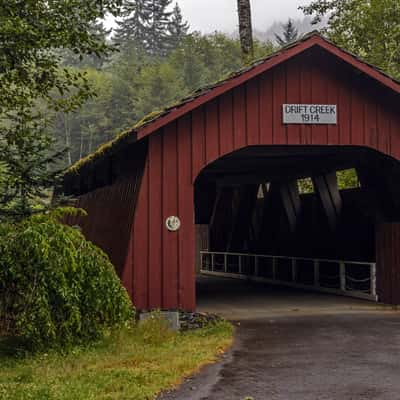 Drift Creek Covered Bridge, USA