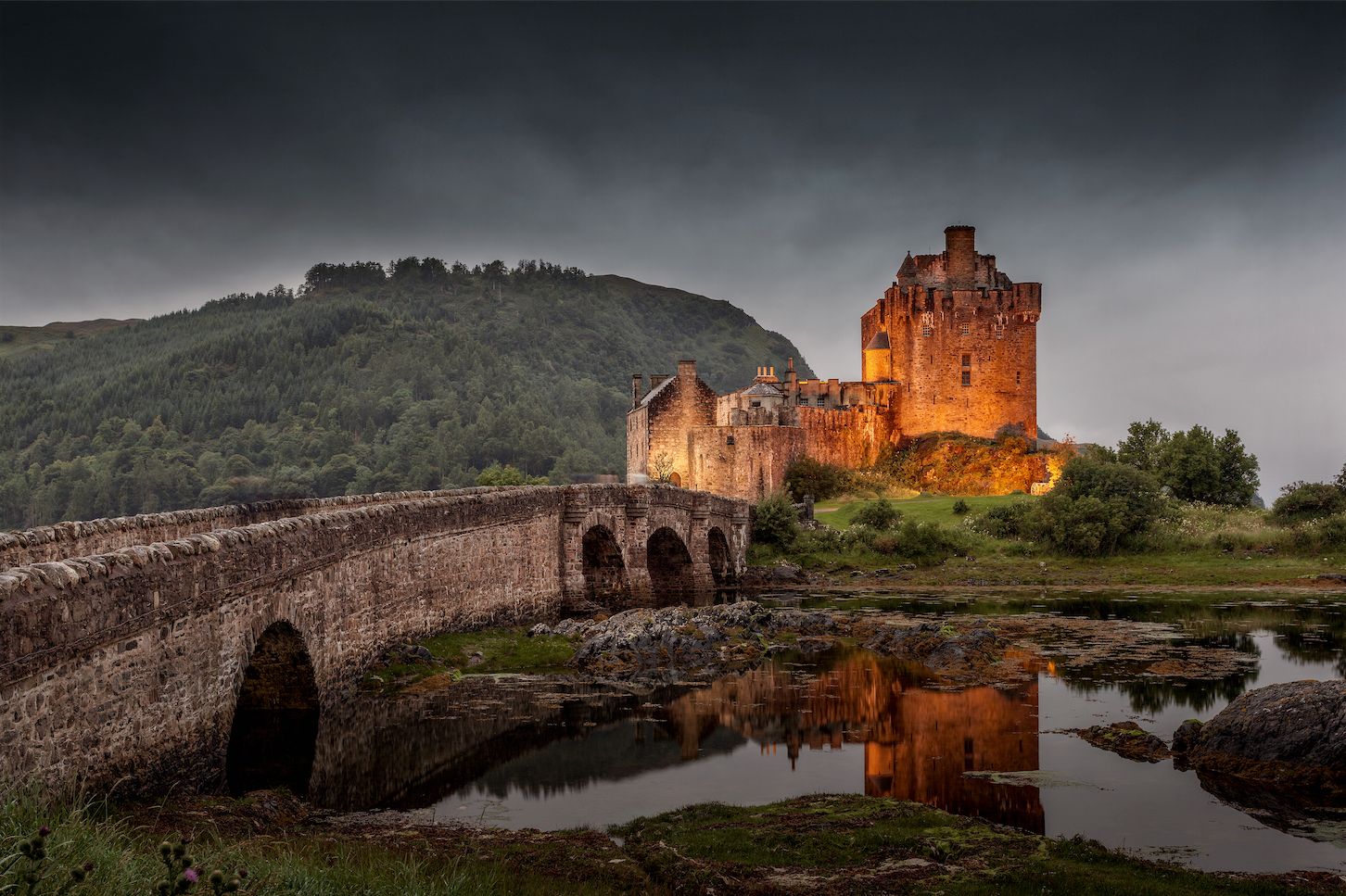 Entrance of Eilean Donan Castle, Scotland, United Kingdom