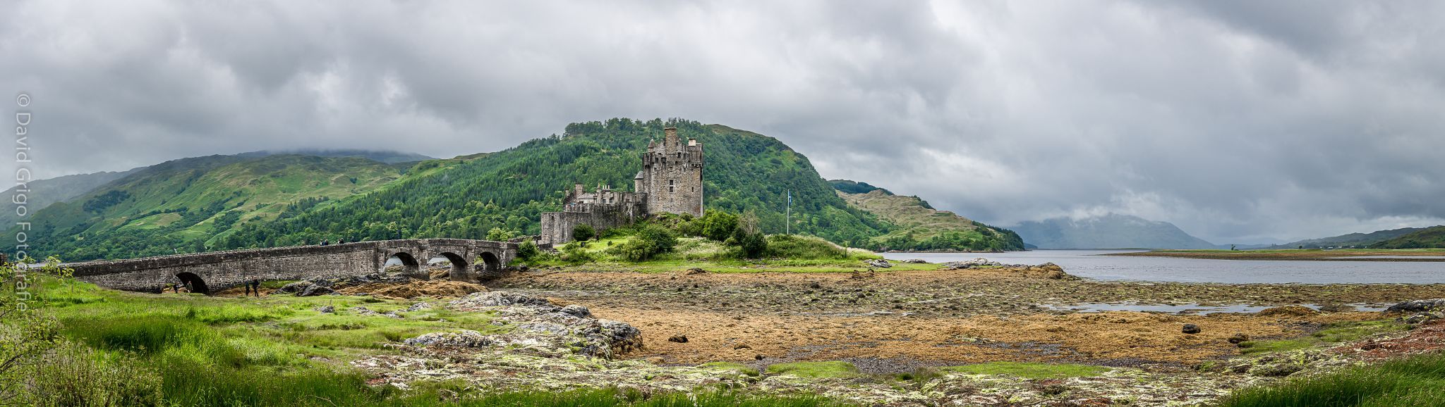 Side view II of Eilean Donan Castle, Scotland, United Kingdom