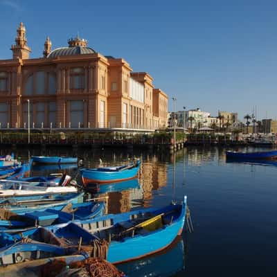 Fishing harbour in Bari, Apulia (Southern Italy), Italy