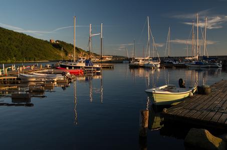 Harbour at the west coast of Bornholm (Denmark)