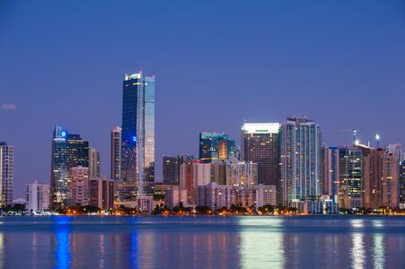 Miami Skyline From The Rickenbacker