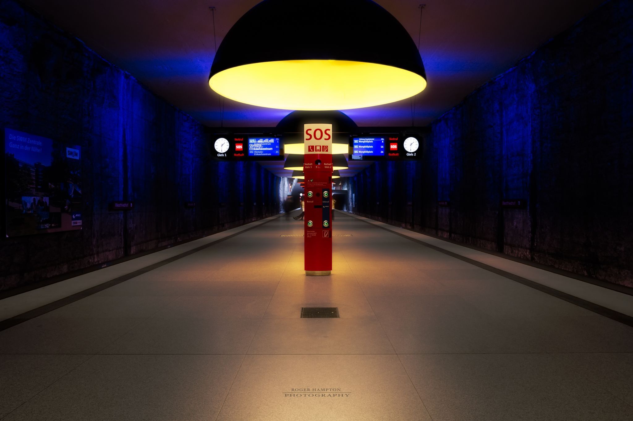 Metro station Westfriedhof, Munich, Germany