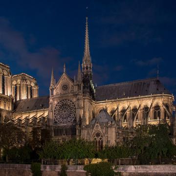 Notre Dame from Quai de Montebello, France