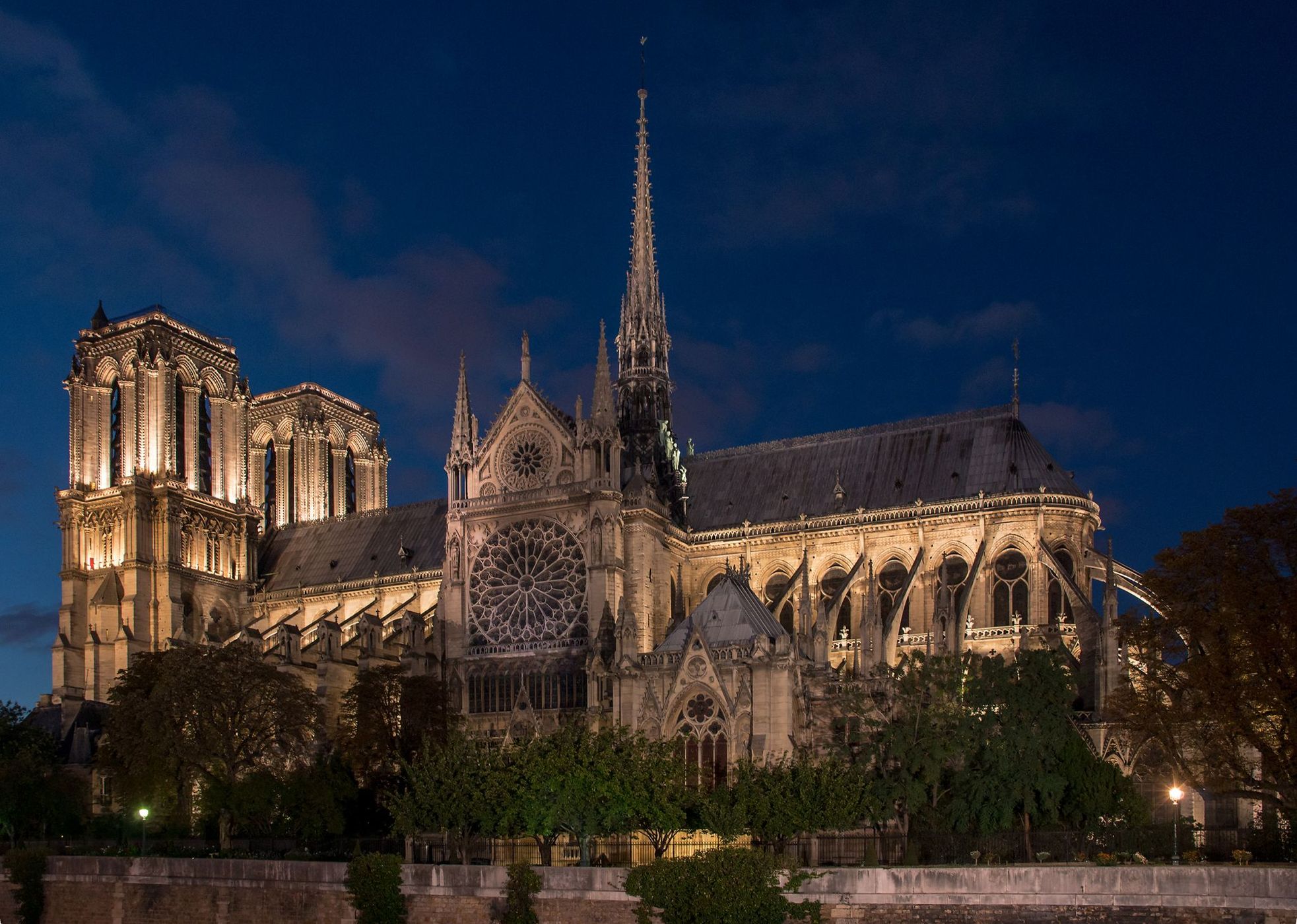 Notre Dame from Quai de Montebello, France