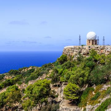 Radar station at the Dingli Cliffs, Malta