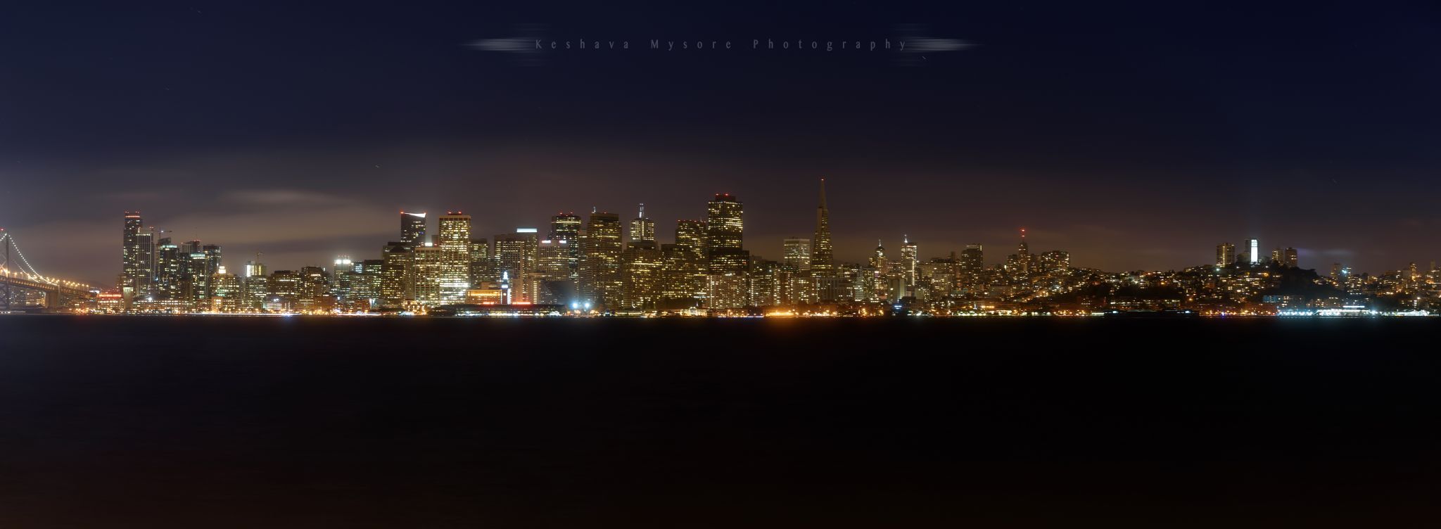SFO skyline from Treasure Island, USA