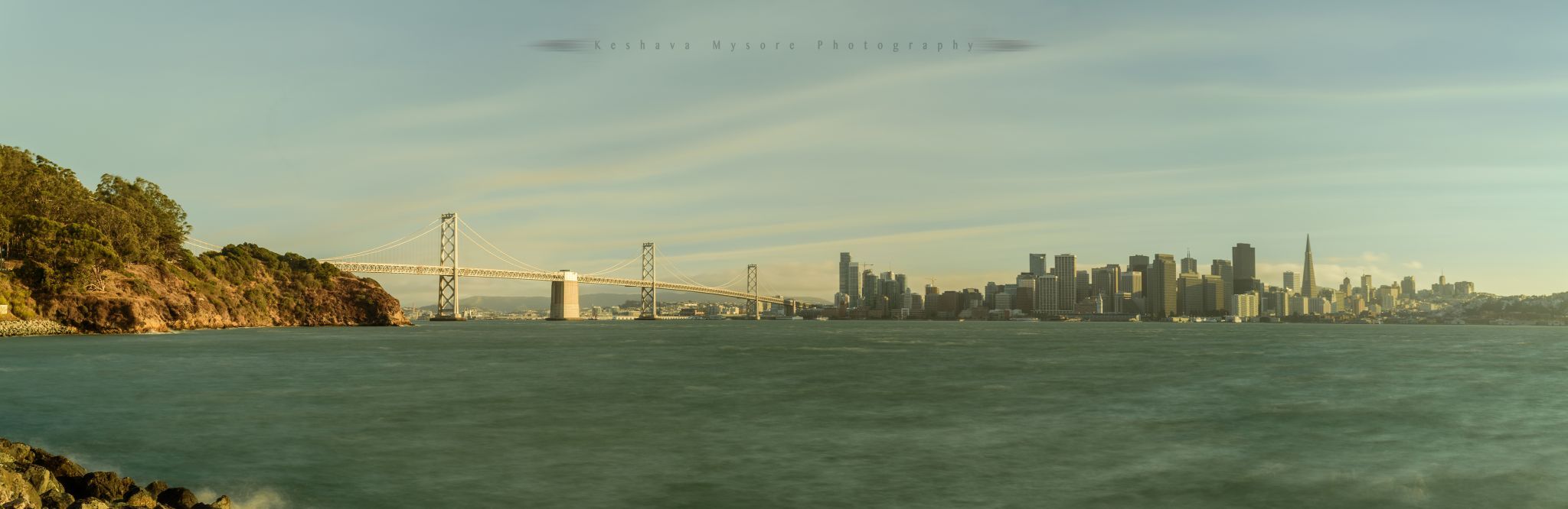 SFO skyline from Treasure Island, USA