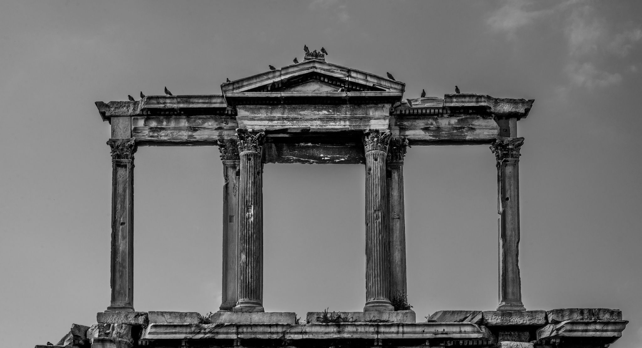 Temple of Olympian Zeus and Hadrian Gate, Athens, Greece