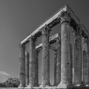 Temple of Olympian Zeus and Hadrian Gate, Athens, Greece