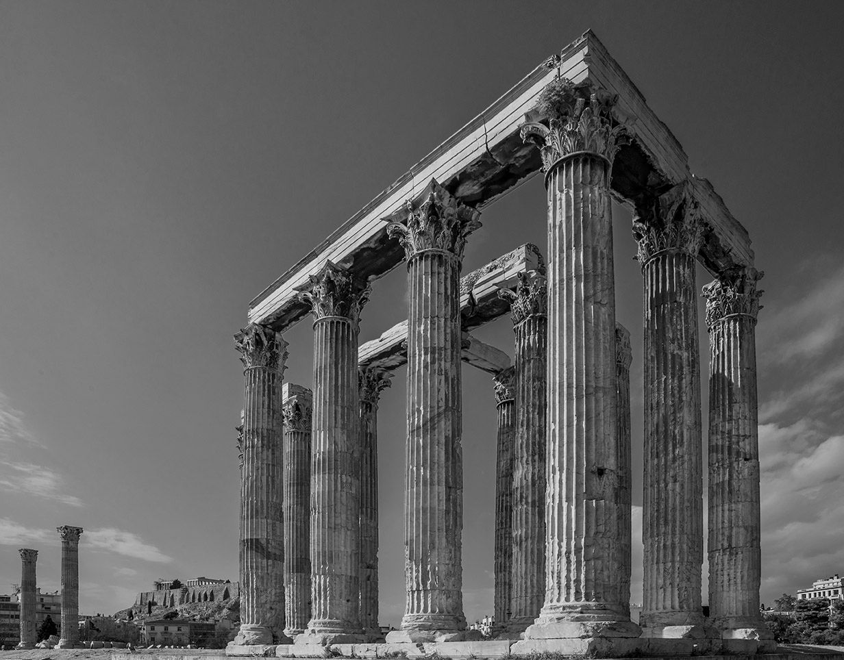 Temple of Olympian Zeus and Hadrian Gate, Athens, Greece