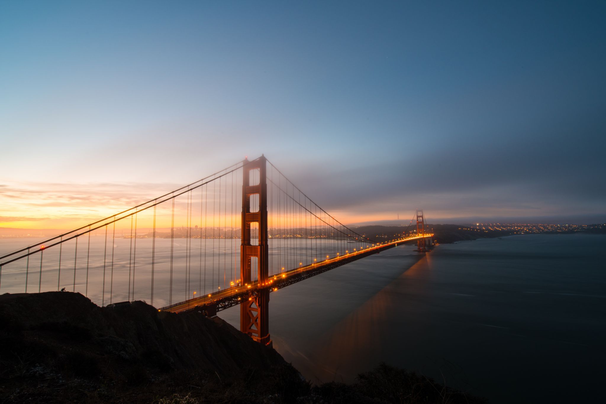 Golden Gate Bridge from Battery Spencer, USA
