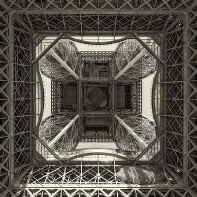 Tour Eiffel from below, Paris, France