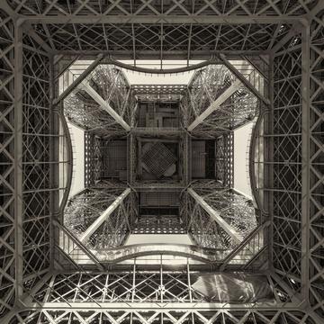 Tour Eiffel from below, Paris, France