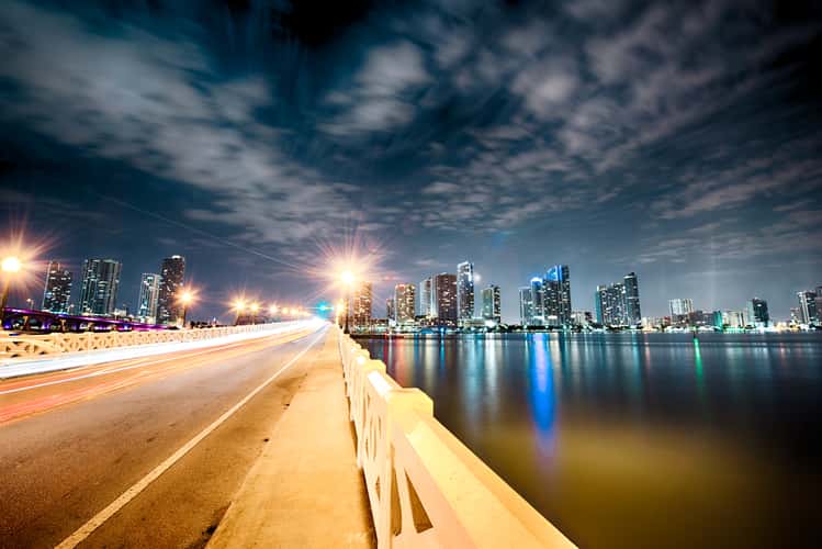Venetian Causeway Skyline, Miami