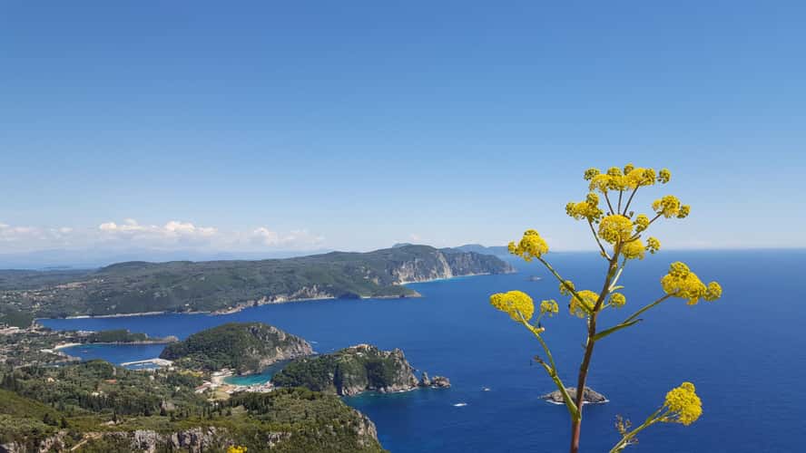 View From Angelokastro Castle At Corfu
