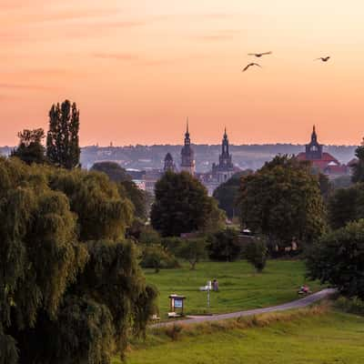 View from Waldschlößchenbrücke, Dresden, Germany