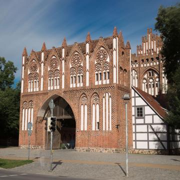 West side of the Treptower Gate, Neubrandenburg, Germany