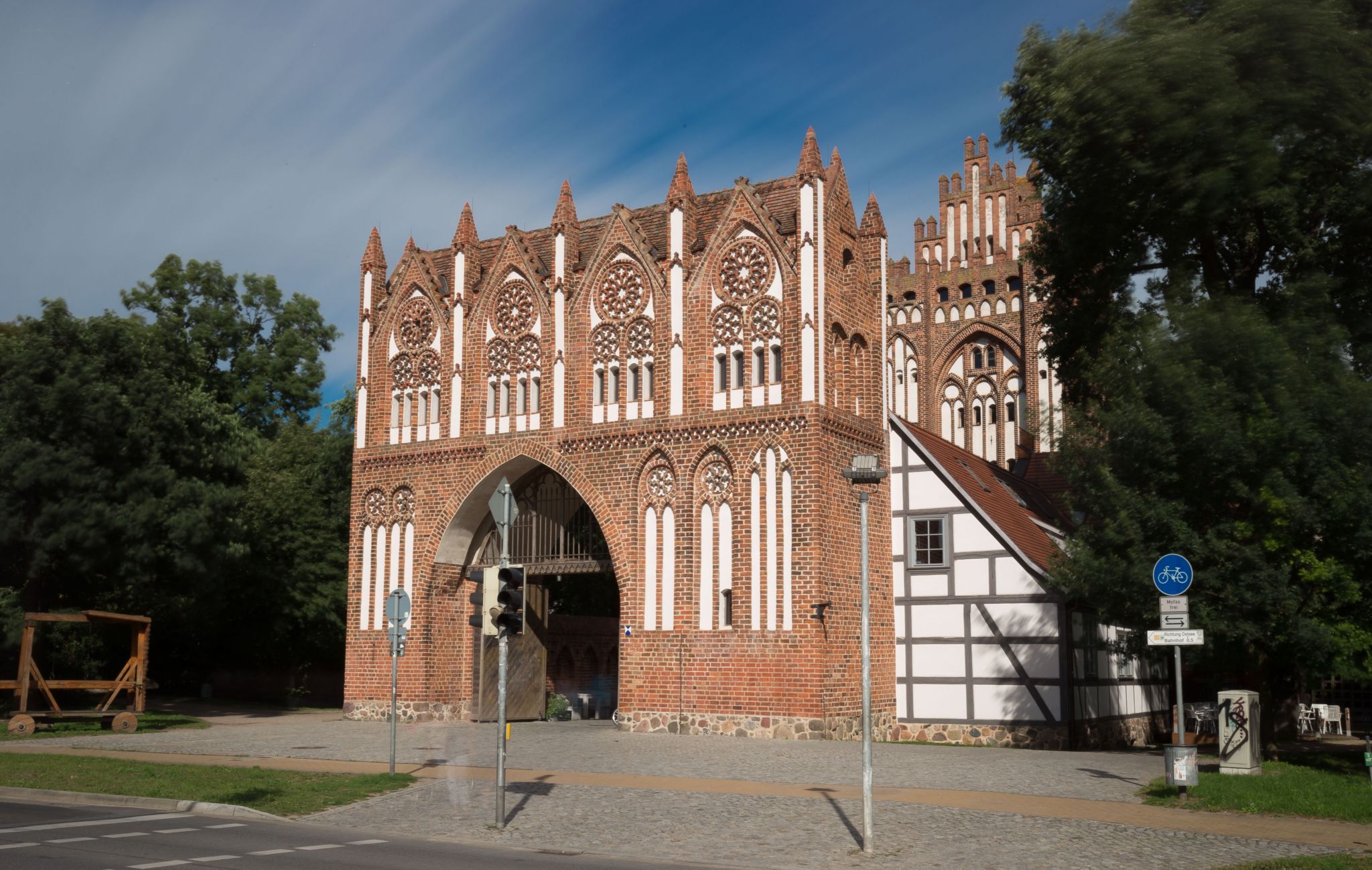 West side of the Treptower Gate, Neubrandenburg, Germany