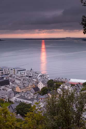 View over Ålesund from Fjellstua Viewpoint