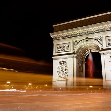 Arc de Triumph at night, France