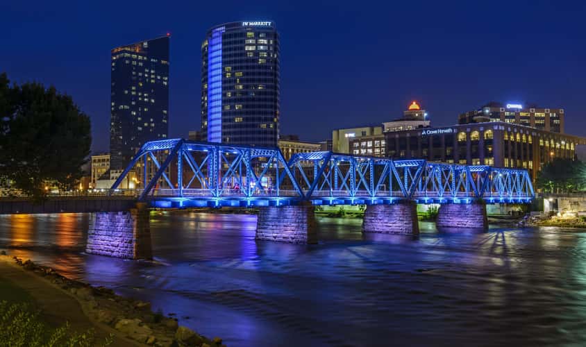 Blue Bridge in Grand Rapids
