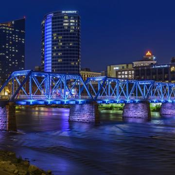 Blue Bridge in Grand Rapids, USA