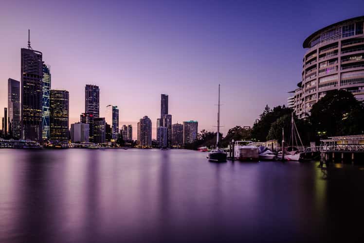Brisbane CBD View from Kangaroo Cliffs Park