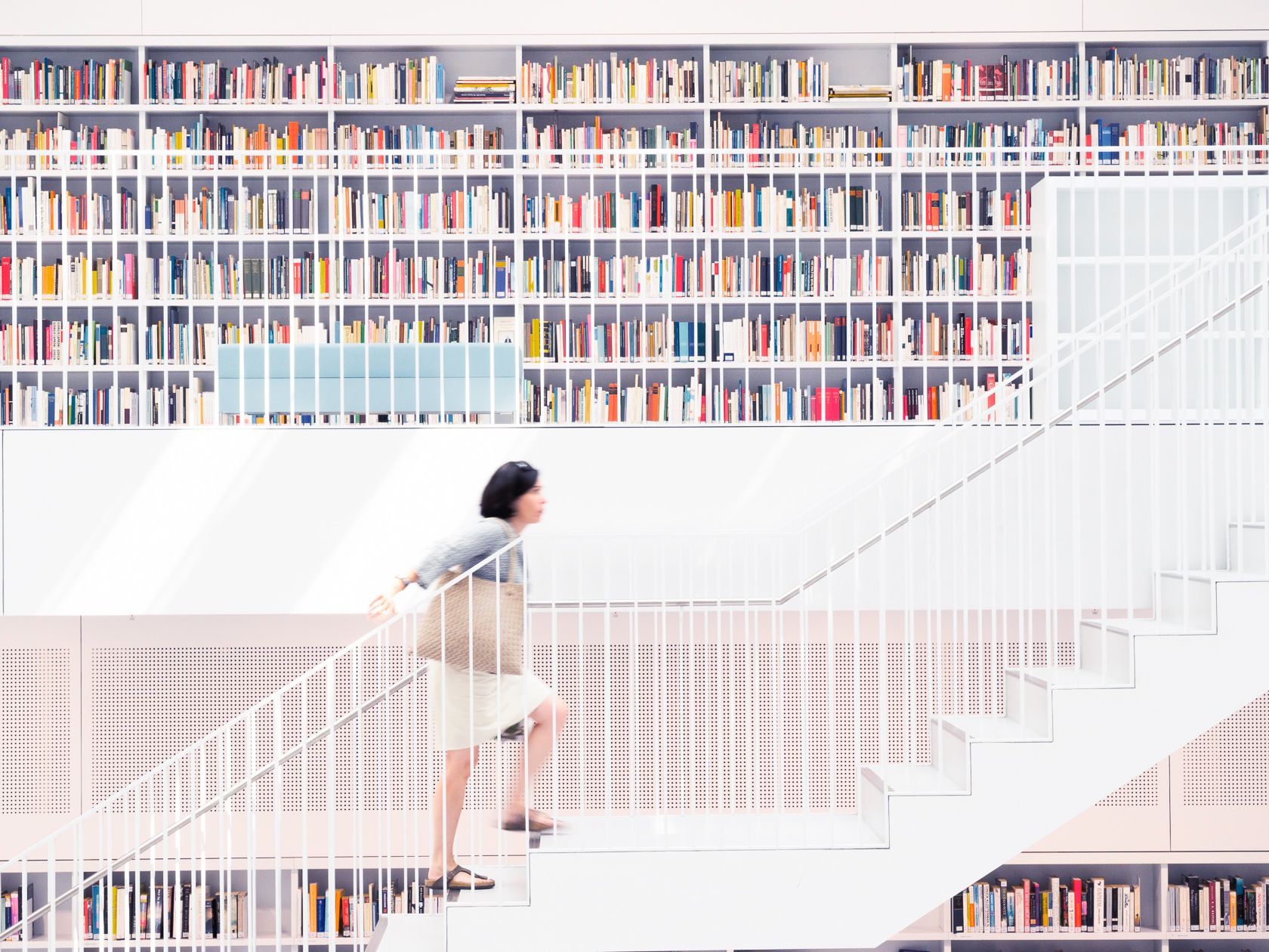 Inside City Library, Stuttgart, Germany