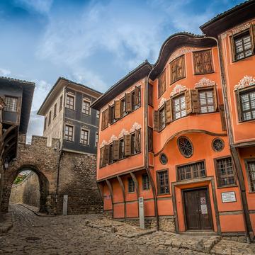 Hissar Kapia in Plovdiv Old Town, Bulgaria