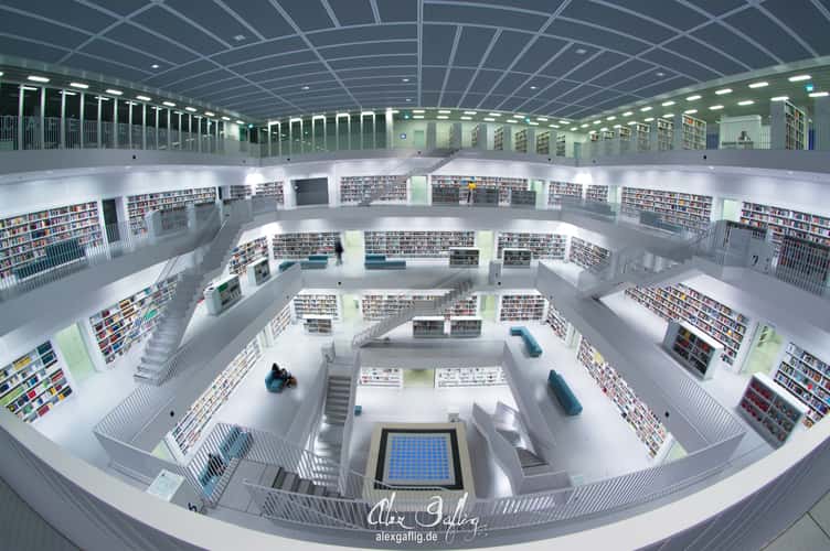Inside City Library, Stuttgart