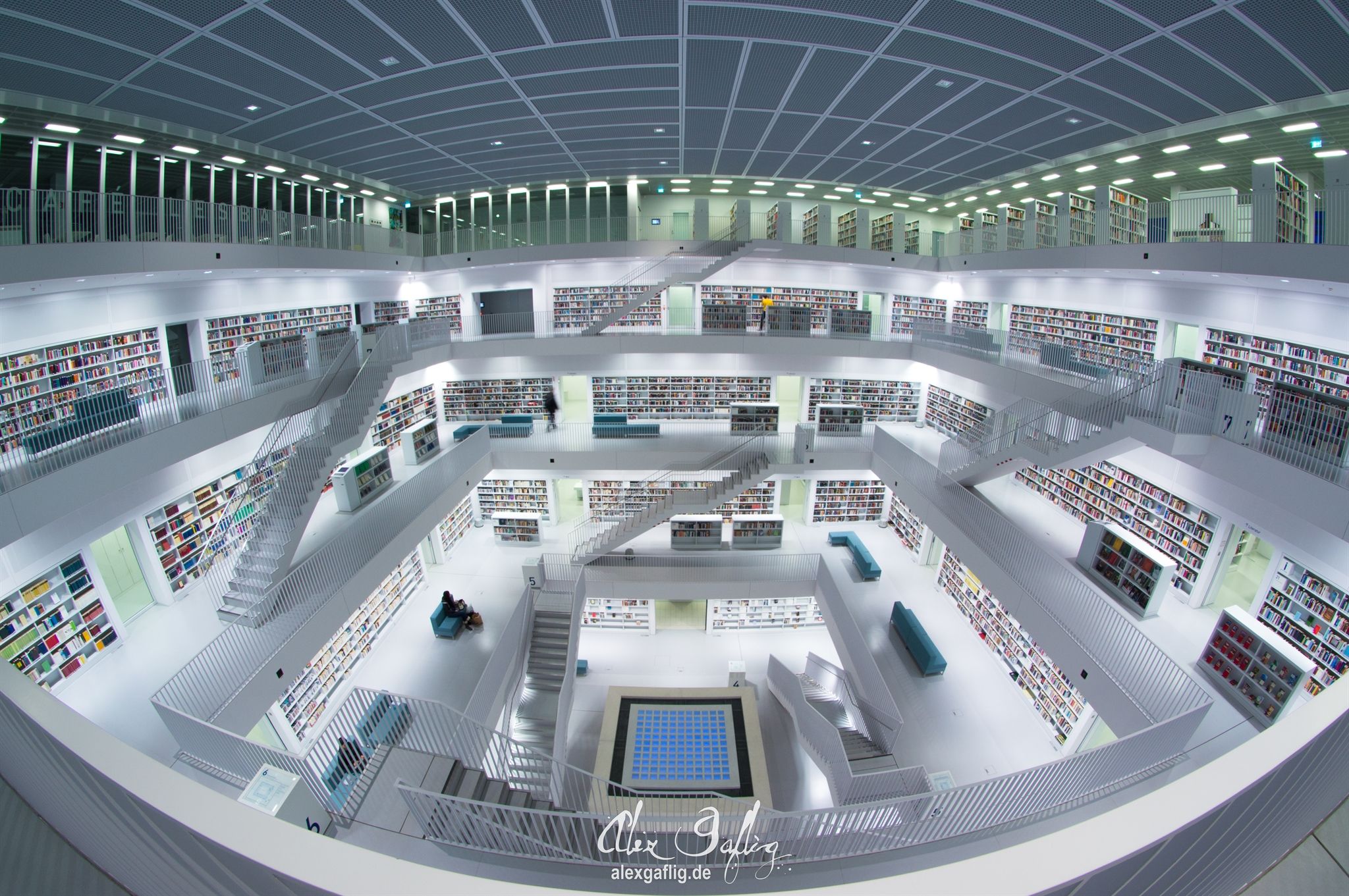 Inside City Library, Stuttgart, Germany