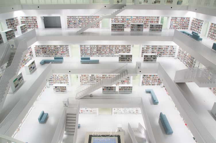 Inside City Library, Stuttgart
