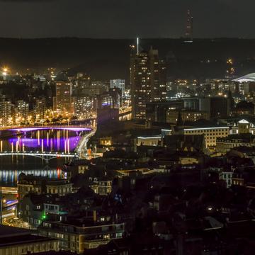 Liège by night, Belgium