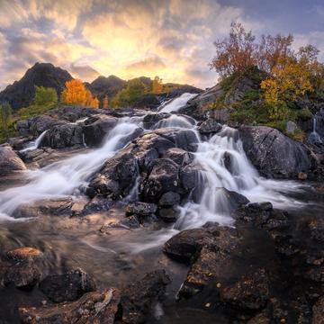 Lofoten Waterfall, Norway