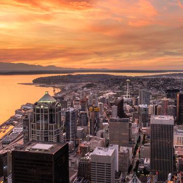 Seattle From The Skyview Observatory, USA