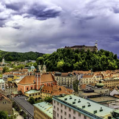 Skyscraper view, Ljubljana, Slovenia